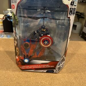 Marvel Captain America with Red and Blue Helicopter
